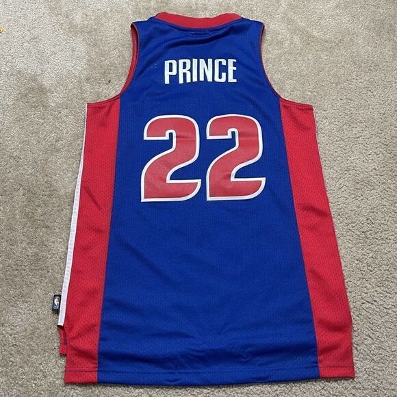 Tayshaun Prince Detroit Pistons Reebok Swingman Stitched Jersey Small Length +2 - Picture 4 of 11